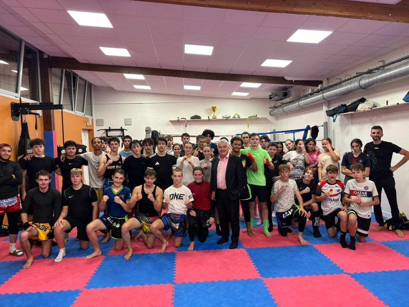 Un groupe de l'USBB à l'entraînement